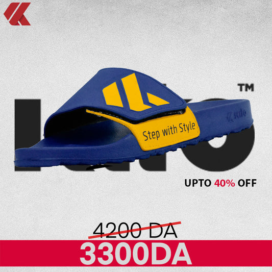 Kito - CLAQUETTE AH68M NAVY BLUE YELLOW