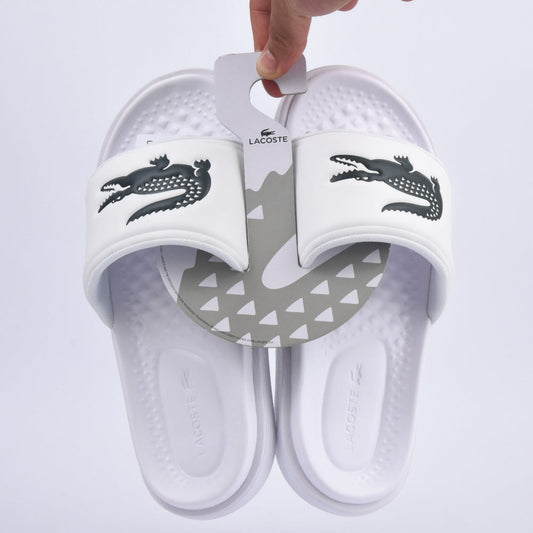 LACOSTE SERVE SLIDE DUAL WHT/BLK